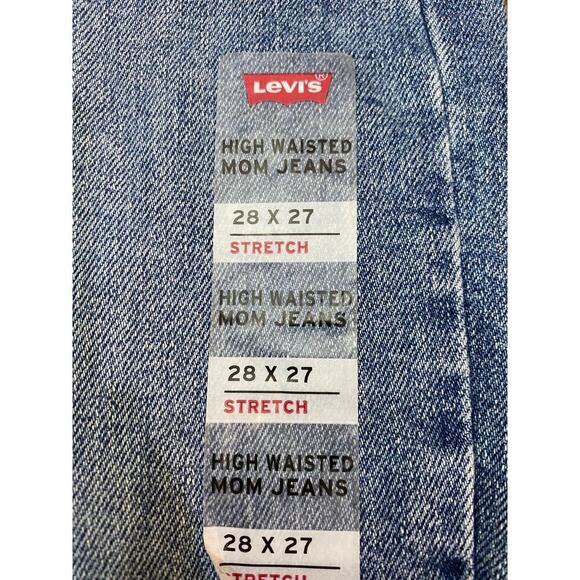 Levi's Women's Blue SilverTab™ High Waisted Mom Jeans Size 28X27 - Picture 3 of 6